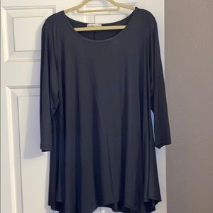 Larace Gray Long Sleeve Tunic